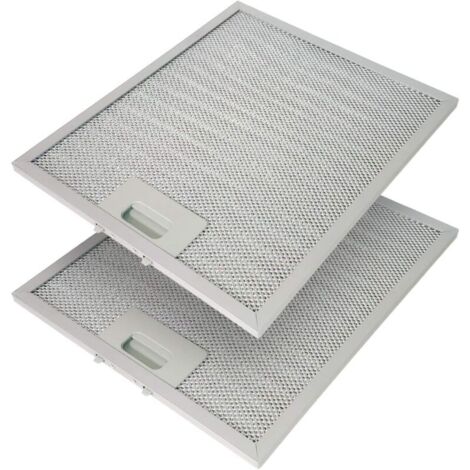 Filtre pour hotte 320x260mm – Métallique avec grille – Lot de 2 – Compatible avec toutes les hottes aspirantes