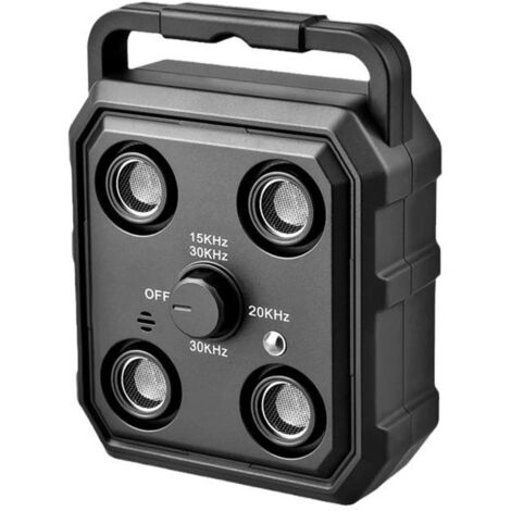 Dispositif Anti-aboyer pour Chiens, 4 Fréquences, Rechargeable, Étanche, Dispositif De Dissuasion À L'écorce De Chiens Ultrasoniques De 50 Pi,Noir