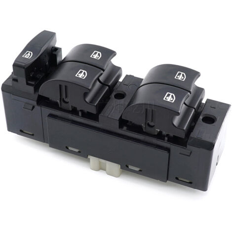 Interrupteur de lève-vitre électrique Renault Koleos 2008-2016 – Plastique ABS résistant – Installation Plug and Play – Compatible circuit d'origine - 25401JY40B