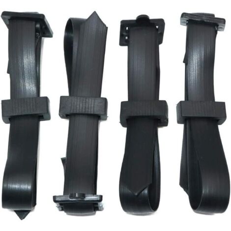 4 Pcs 60 x 2.5 cm Attaches en Caoutchouc réglables pour arbustes (1/5)