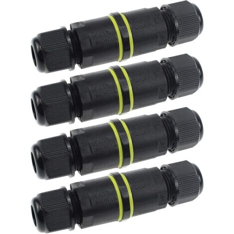 Boîte de Derivation étanche, Connecteur électrique éxterieur IP68 Etanche boîtier de Jonction Ø 3.5mm-7mm (4 pcs)-Fei Yu (1/5)