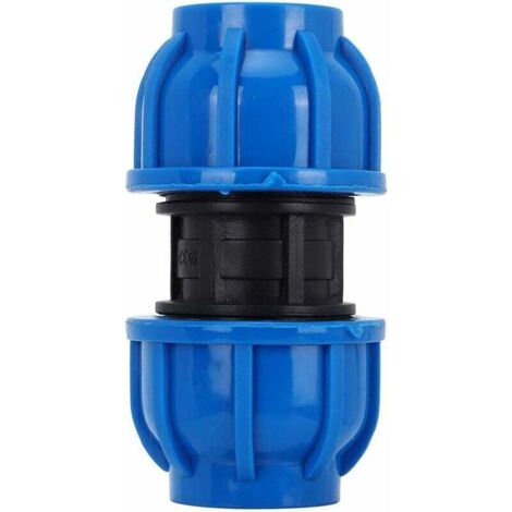 Linghhang – Lot de 4 raccords PE droit 32mm – Connecteur en plastique résistant – Réduit la perte de charge – Préserve la qualité de l'eau potable (1/5)