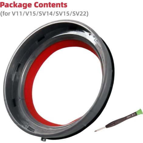 Joint d\'étanchéité fixe pour bac à poussière, compatible avec les aspirateurs Dyson V11, V15, SV14, SV15 et SV22, pièces de rechange, accessoires de réparation (1/4)