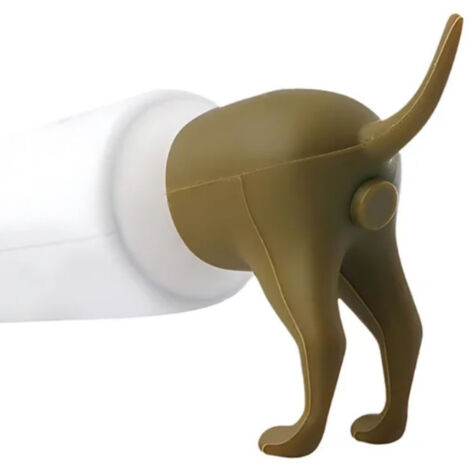 Bouchon de dentifrice pour chien qui fait caca, bouchons de dentifrice pour chien qui fait caca, distributeur de dentifrice pour chiots qui font caca pour enfants (1/5)