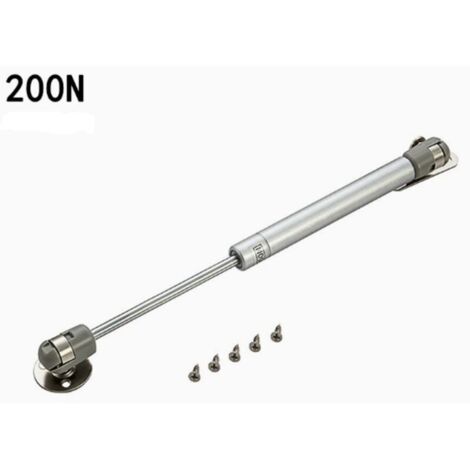 2PCS 200N Vérin à Gaz Vérins Meuble Hydraulique Ressort Amortisseurs à Gaz Bras Pneumatique pour Levage de Porte Armoire Meuble Cuisine Placard (1/5)
