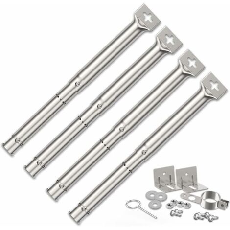 Linghhang – Brûleur universel réglable 30,5 à 44,5 cm – Acier inoxydable – Compatible avec FirePlus et Char-Broil – Installation rapide