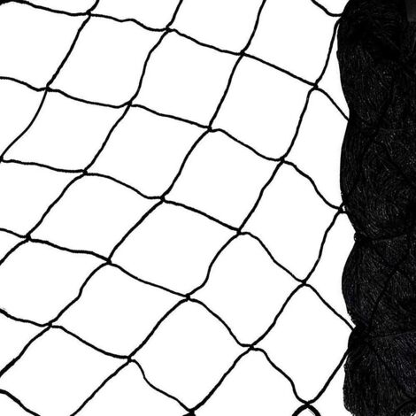 Filet anti-oiseaux en nylon noir pour culture fruitière, plante, arbre, filet anti-oiseaux 15 x 7,5 m (1/3)