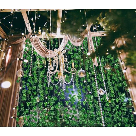 GEXINKEJI 2 Pcs Lierre Artificiel Tombant - Plante Suspendue Fausse Verte Pour Intérieur Extérieur Décoration