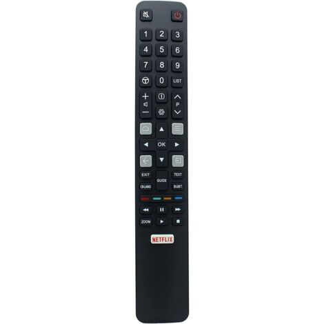 Télécommande RC802N pour TCL Smart TV U55C7006 U65X9006 U75C7006 U55P6046 U60P6046 U49P6046 U43P6046 U65S990 – Prête à l'emploi sans programmation (1/5)