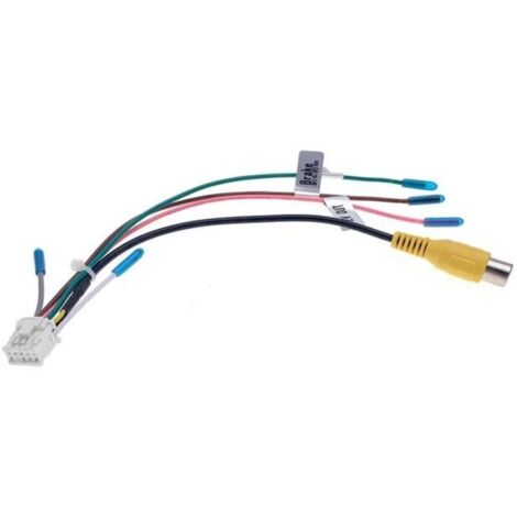 Adaptateur câble vidéo 10 broches RCA pour caméra de recul – Connecteur câblage pour radio Android – 1 pièce – Compatible voitures (1/5)
