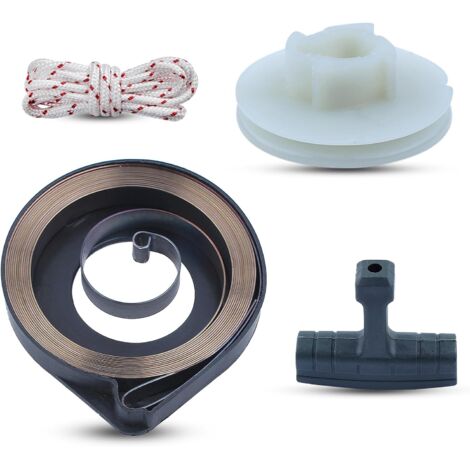 LinDuxe Kit de ressort de poulie de démarreur à rappel pour tronçonneuse Husqvarna 55 51 50 505303735 (1/4)