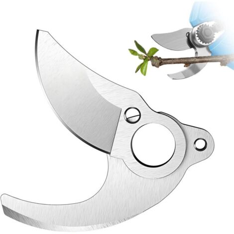 Lame De Rechange Sécateur Électrique 25mm 1 Paire Acier Dur Sk-5 Lame De Rechange En Acier Au Carbone Lame Pour Electric Pruning Shears Pour Sécateur Électrique, Lame Fixe Et Lame Mobile