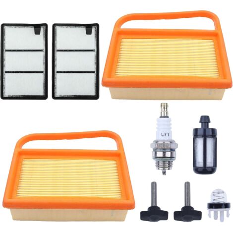 LinDuxe Filtre à air pour tronçonneuse à béton Sthil TS410 TS420 TS410Z TS420Z TS 410 TS 420 Filtre à air avec bougie d'allumage Poire d'amorçage Filtre à carburant Kit de mise au point Peplaces 4238 (1/4)