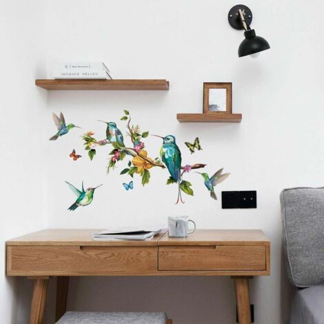 Oiseaux volants colorés et amovibles en 3D sur le (1/4)