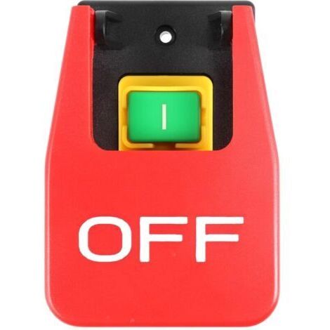 Interupteur Bouton Poussoir Electromagnetiques à Protection de Sous-Tension, 16A, Bouton Poussoir Marche/Arrêt Commutateur, Compatible avec Électriques et Machine-Outils (1/4)
