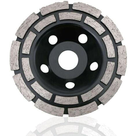 Paryou – Disque diamant 230 x 22,2 mm – Double rangée pour meulage béton, granit et pierre – Alésage 22,2 mm – Finition précise