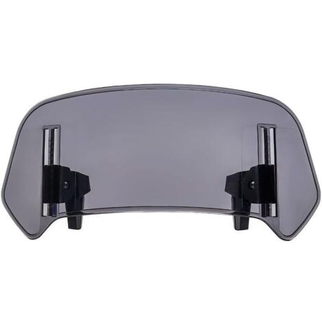 Extension de pare-brise de moto, déflecteur d\'air réglable transparent déflecteur d\'air à clipser pour la plupart des motos et scooters Gris One