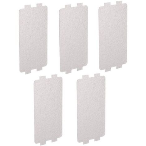 KEMUZ Lot De 6 Plaques Mica Universelles Pour Micro-ondes – 9,9 X 10,8 Cm – Couvercle Guide D’Ondes Haute Résistance