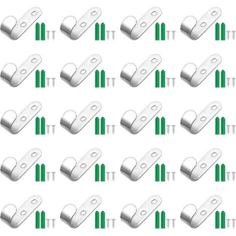ALOVEZ Lot de 20 Crochet Bache pour Bâche De Remorque, 44 x 21 x 16 mm Attache Bache, Crochet pour Bache pour Remorque, Accessoires De Remorque De Voiture