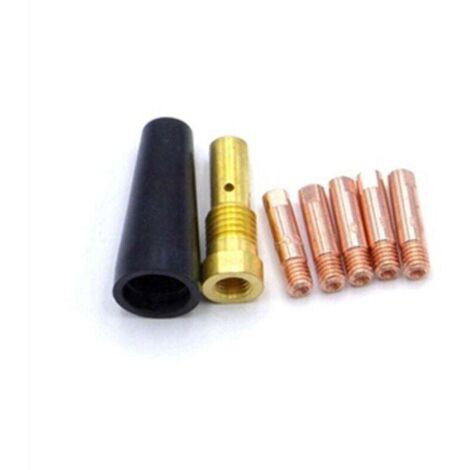 Ensemble de 7 Embouts de Buse MIG Sans Gaz 0.9mm pour Outils de Soudage Fourré