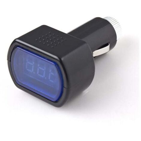 Affichage numérique 12v Led Voiture Véhicule Cigarette Socket Voltmètre Tension Batterie Testeur De Puissance Électrique Jauge Indicateur Van Camion Moto (1pcs)