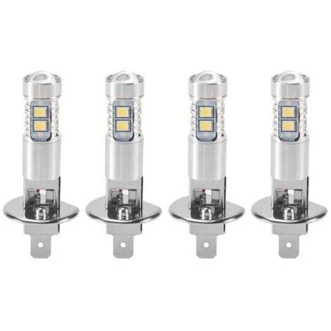 4 Pièces Ampoules LED H1 Phare Conduite Brouillard 6000K Blanc Lumière 200W