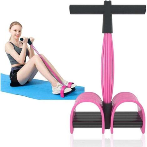 Corde de tension multifonction, 6 tubes élastiques pour pédale de yoga, bande de résistance, corde de tension en latex naturel, équipement de fitness, pour abdominaux, taille, bras, jambes, étirements
