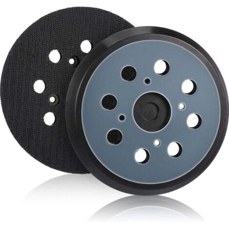 2 Pièces 125mm Tampon de Ponceuse de Remplacement Orbitale à Crochet et Boucle à 8 Trous Plateau de Ponçage,pour meuleuses (Bleu) (1/4)
