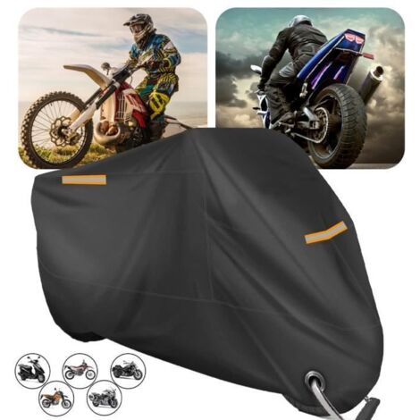 XXXL Bâche moto étanche Bâche moto 295x110x140cm Couverture moto Outdoor Résistant à la neige