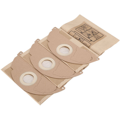 Karcher WD2250 A2004 A2054 MV2 sac à poussière sac en papier adapté pour 6.904-322.0 adapté pour K-archer, sac d\'aspirateur (2 pièces) (1/5)