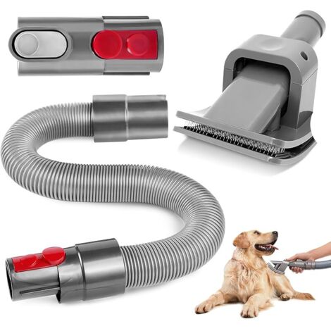 KEEPOW Brosse pour Chien pour Dyson V11 V10 V8 V7 V6, Brosse à Poils d&39animaux pour aspirateur Dyson avec Tuyau d&39extension et Adaptateur, kit de toilettage pour Animaux domestiques 921001-01 (1/5)