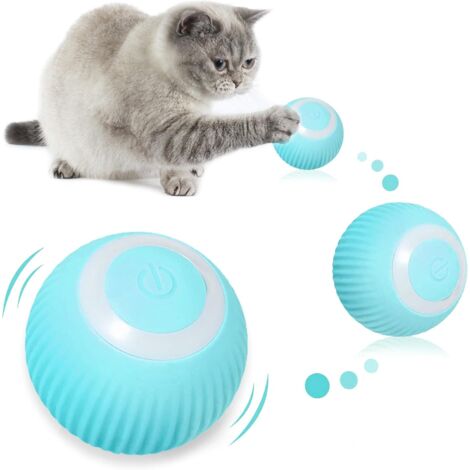 1Pcs Balle de Jeux Interactive pour Chat Jouet Interactif Boule Auto-Rotative à 360 Degrés Balle Interactive pour Chat Rechargeable par USB Balle Rebondissante Automatique pour Chien Chat (1/5)