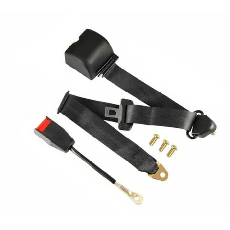 Universel 3 Points Reglable Ceinture De Securite Du Vehicule Auto Voiture Car Seat Belt +Boulons