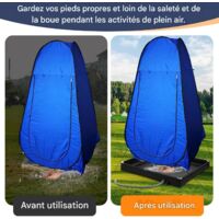 Bassine De Douche Portable Pliable PVC Avec Tuyau - Pour Camping-Car Et Camping