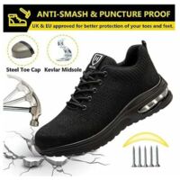 Chaussures Sécurité Hiver Chaussures De Sécurité S3 Homme Femme - Bottes De Travail Imperméables - Embout Acier - Antidérapant - Doublure Chaude Sécurité Chantier