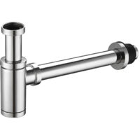 Siphon de lavabo,Siphon de lavabo universel design 100% métal chromé Ugreat