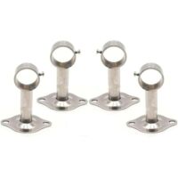 Tringle à rideau,4 Pièces Support Tringle à Rideau, Support Mural Support Tringle à Rideau, Utilisé pour Installer Tringles à Rideaux au Plafond et également Utilisé pour Installer des Tringles à Vête