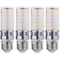 Lot de 4 ampoule E27, ,ampoule led 1340LM, 16W ampoule LED Intérieur Équivalent 150W Lampe Halogène,Non-dimmable, Convient pour le Bureau, l\'utilisation à la maison,Gros culot à vis E27 Maïs LED(6000