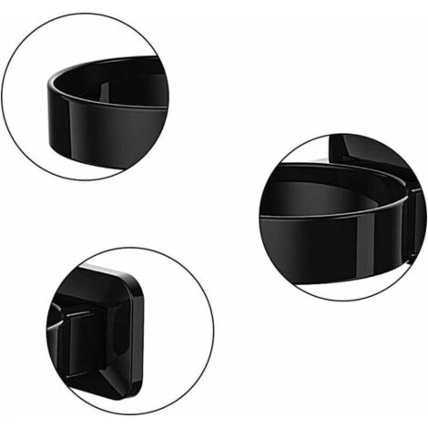 Didiseaon Lot De 3 Supports Rotatifs Pour Sèche-cheveux Fixation Murale Sans Perçage Design Élégant Pour La Salle De Bain