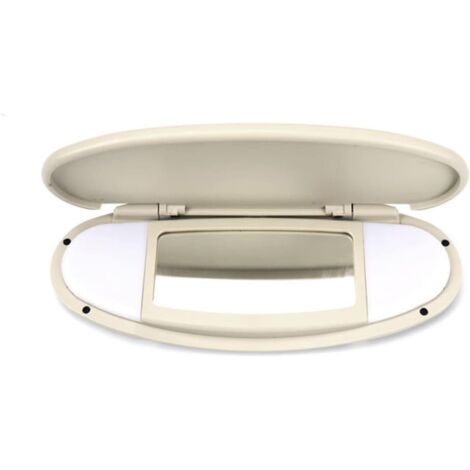 Miroir de Maquillage de Voiture, Pare-Soleil Miroir de courtoisie Couverture Pare-Soleil Miroir Couverture Remplacement Compatible avec BMW Mini R55 R56 R60 2007-2014 (1/4)
