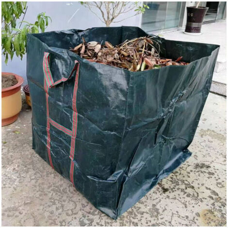 TONCHEAN Sac à déchets,Sac Déchets du Jardin Forme Carré 90x90x90cm (1/5)