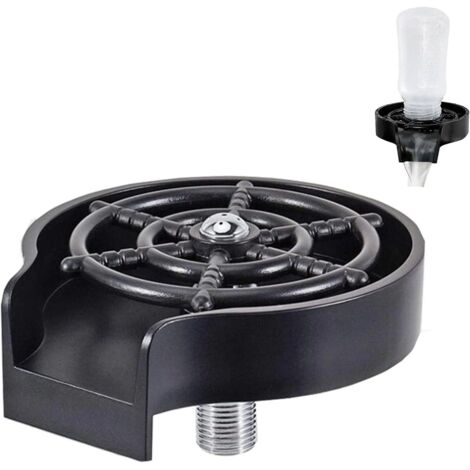 Rinceur en verre pour évier, lavage rapide pour verre à vin, verre d'eau, biberon, tasse, évier de cuisine, accessoires faciles à installer (ABS) (1/5)