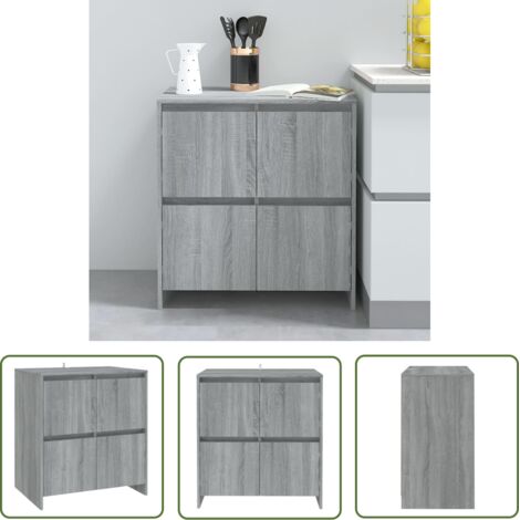Buffet Sonoma gris 70x41x75 Bois d'ingénierie (1/5)
