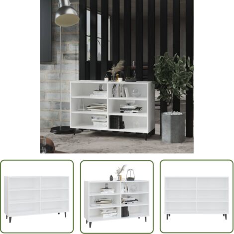 INLIFE Buffet Blanc 103,5x35x70 cm Aggloméré (1/5)