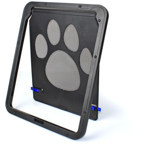 Chatière à puce pour chien et chat – 24 cm x 29 cm – Châssis en ABS – Verrouillage à 4 positions – Conception rotative avec fermeture magnétique – Echoo