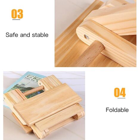 Marchepied En Bois Massif Multifonction Stable - Parfait Pour Lit Haut, Cuisine, Salon Et Armoire - Enfants & Adultes - 25 X 18 X 7 Cm