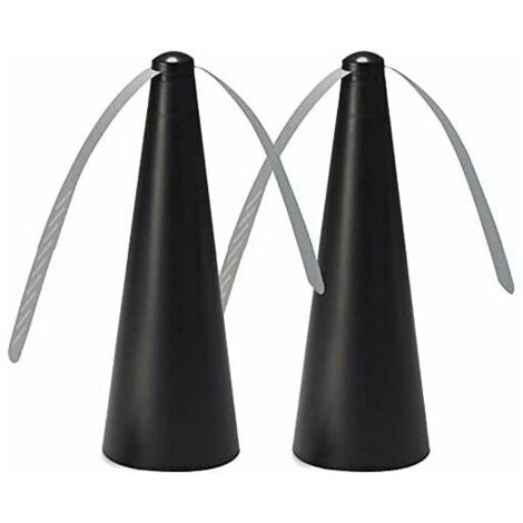 Ventilateur anti-insectes 2 pièces – Éloigne mouches et moustiques – Installation facile sur tables extérieures – Design léger et inodore (1/5)