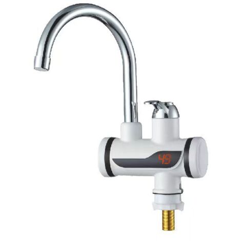Chauffe-eau instantané 3000W – Tension 220V – Acier inoxydable 304 – IPX4 pour installations domestiques et commerciales (1/6)