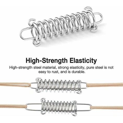 Boucle de Corde de Ressort de Tente,10 Pièces Ressort de Tension Boucle de Corde de Ressort de Tente,10 Pièces Ressort de Tension