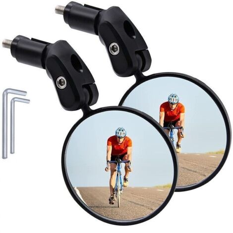 Bike mirrors Mountain road bike foldable convex mirrors Universal reflectors Cycling equipment (1/4)